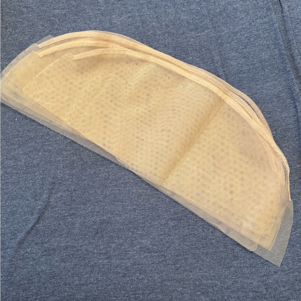Beige Mesh Fabric